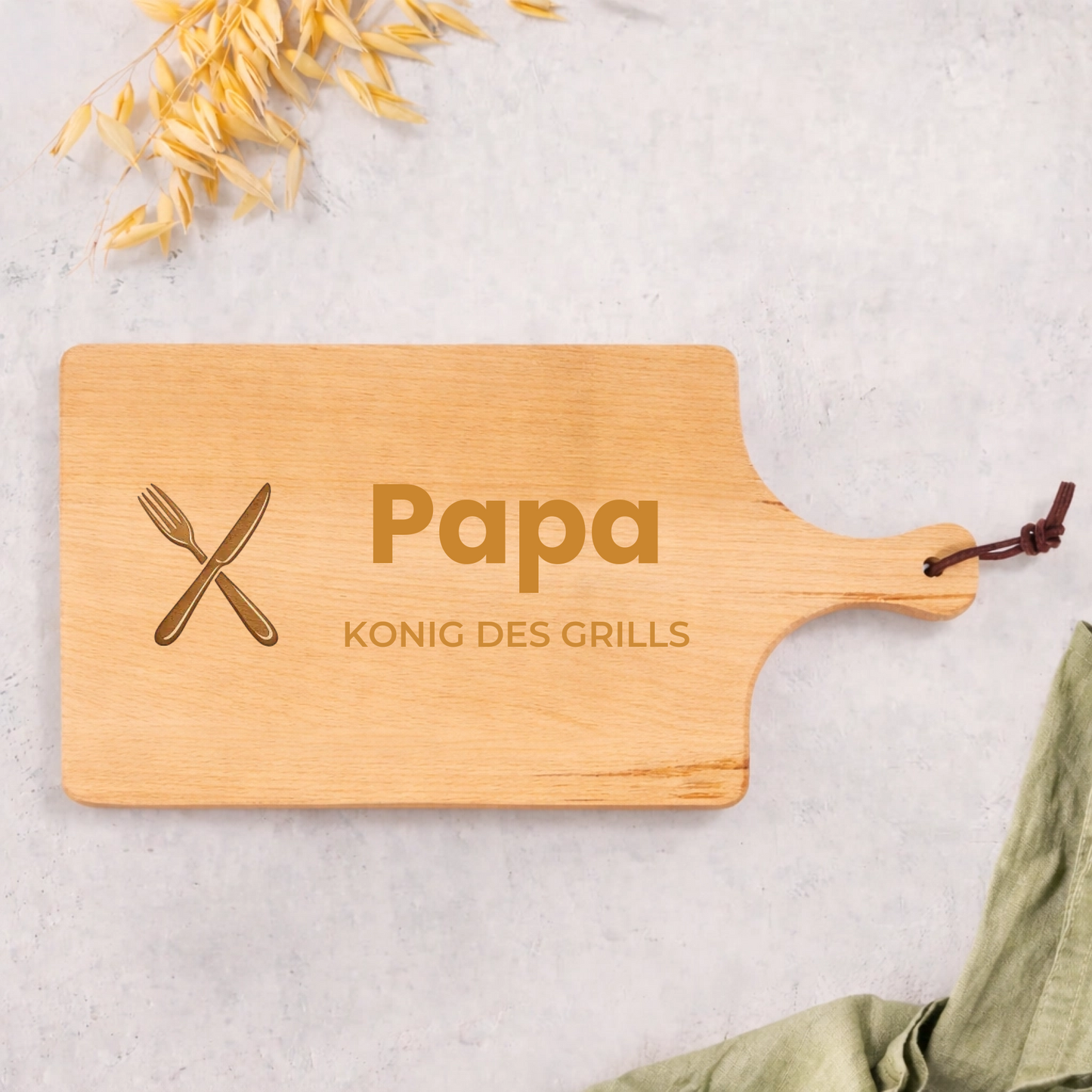 Personalisiertes Schneidebrett,
Schneidebrett mit Gravur,
Schneidebrett Papa,
Geschenk für Papa,
Vatertagsgeschenk Papa,
Frühstücksbrett personalisiert,
Holz Schneidebrett graviert