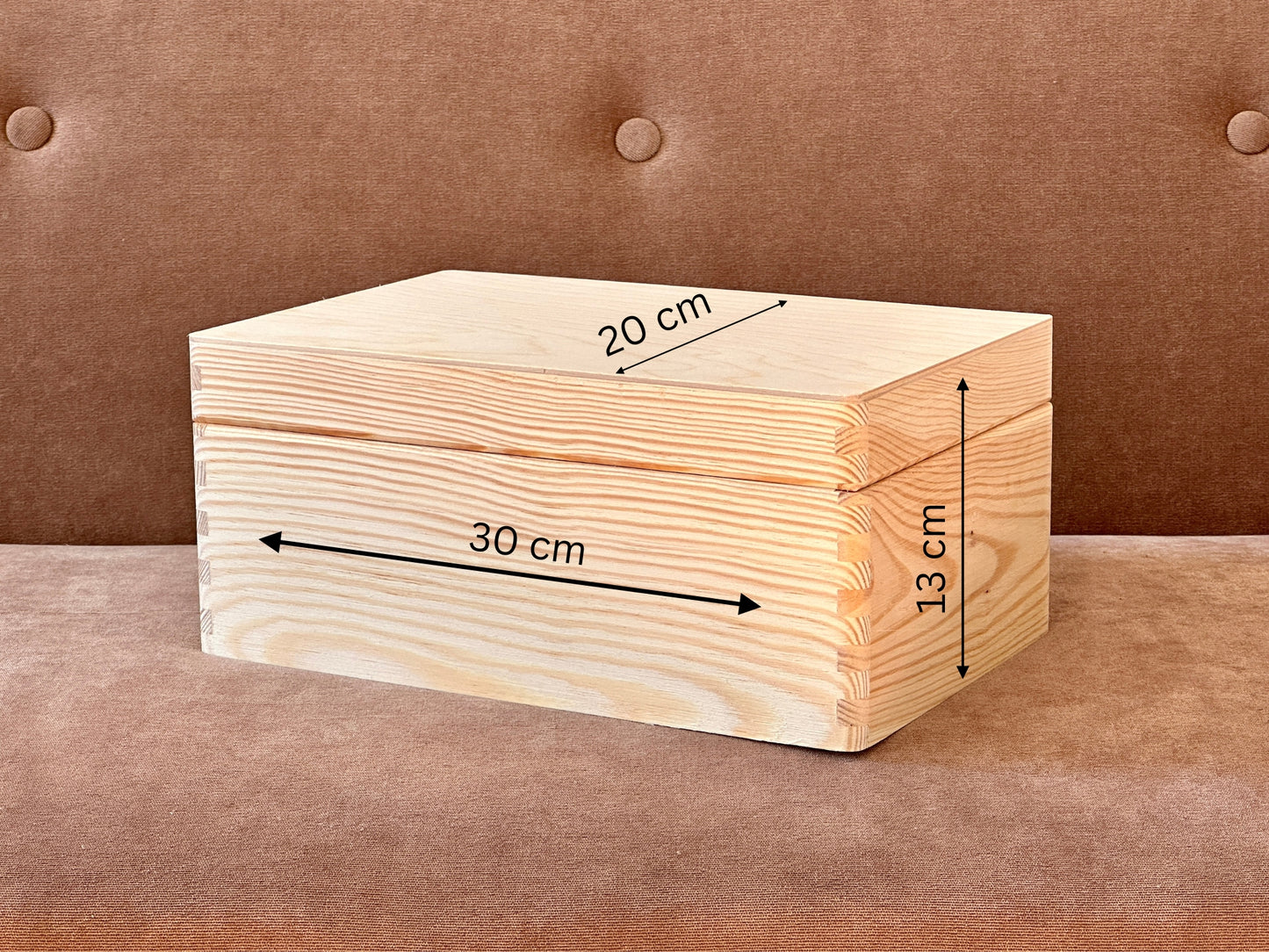 Personalisierte Baby-Erinnerungsbox mit Geburtsdetails