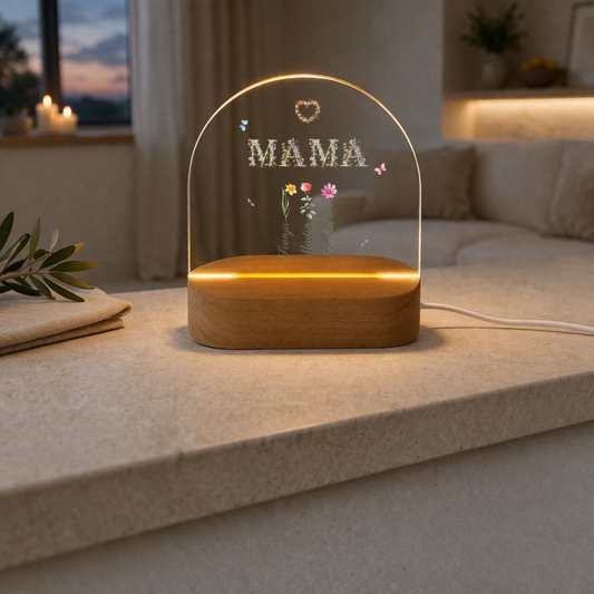 Nachtlicht "Mama & Schmetterlinge" Personalisiert