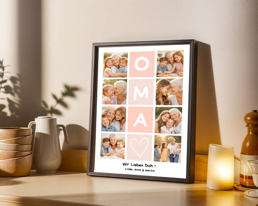 OMA Posterdesign – Personalisierung mit eigenem Foto und Text