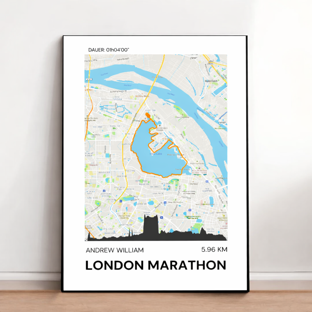 Personalisiertes Routen-Poster – Individuelle Reise- & Streckenkarte