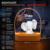 Nachtlichter Bundle 3 Tiere mit Wimpel