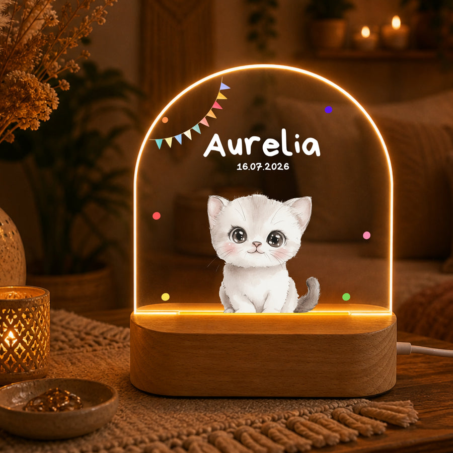Nachtlichter Bundle 3 Tiere mit Wimpel