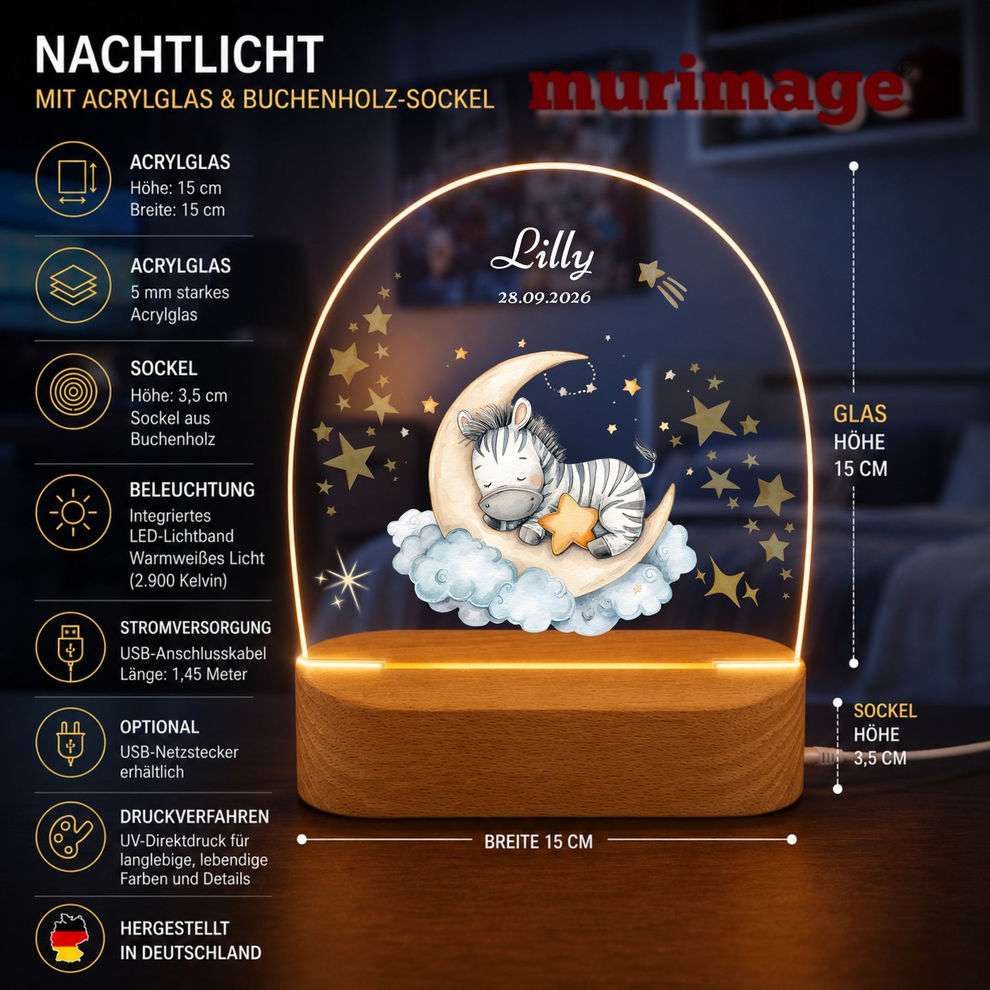 Nachtlichter Bundle 1 schlafende Tiere