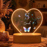 Nachtlicht Schmetterling Ornament Monogramm_