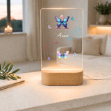 Nachtlicht Schmetterling Ornament Monogramm_