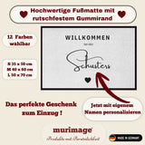 Personalisierte Willkommen-Fußmatte mit Familiennamen – Moderne individuelle Eingangsmatte, Geschenk zum Einzug