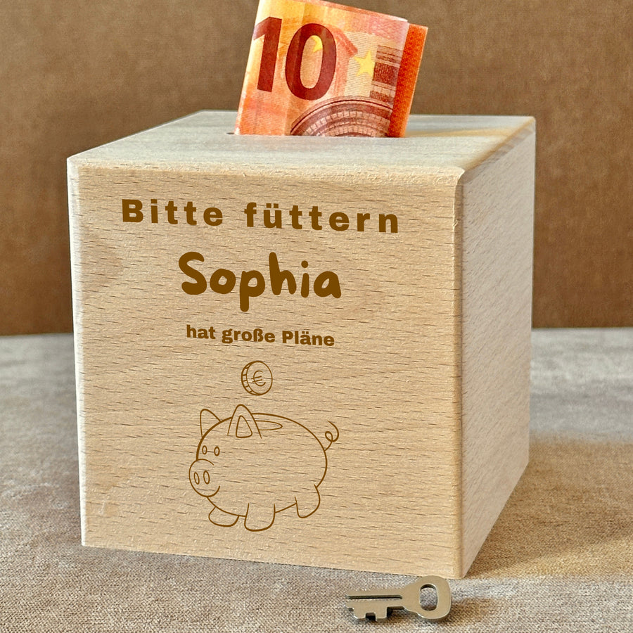 Spardose Holz Bundle 1