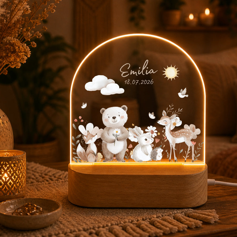 Nachtlichter Tiere Boho
