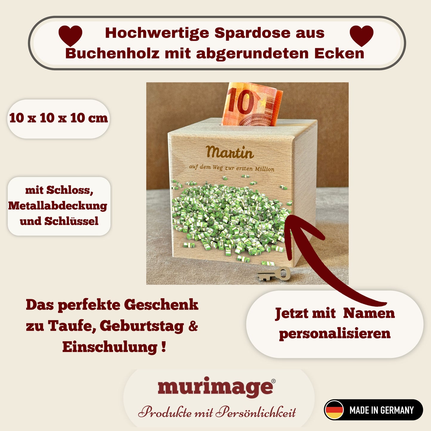 Spardose Holz Bundle 1