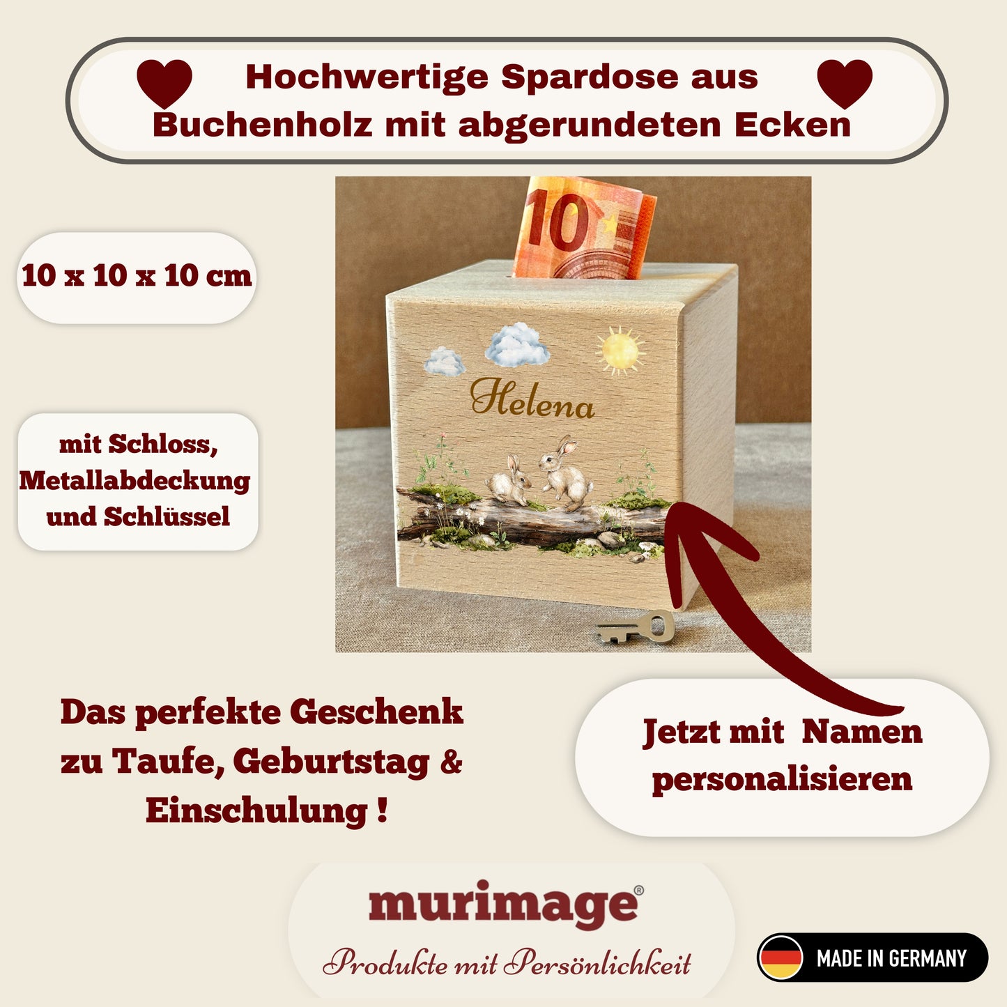 Spardose Holz Bundle 3